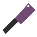 Purple Butcher Knife