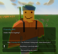 Dialogue from an NPC meant to be released with the Devtest3 map.