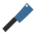Blue Butcher Knife