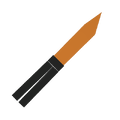 Orange Butterfly Knife