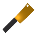 Golden Butcher Knife