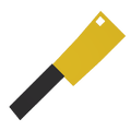 Yellow Butcher Knife