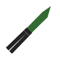 Green Butterfly Knife